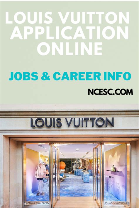 apply for louis vuitton|louis vuitton warehouse jobs.